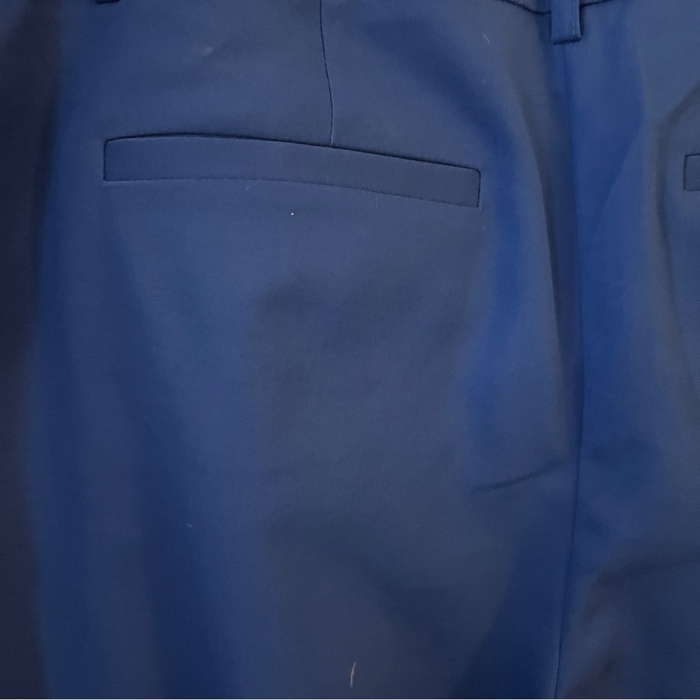 Chico's Blue Cropped Ankle Pants with Sleek Silhouette - Picture 9 of 14